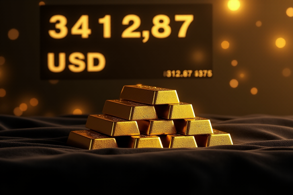Gold über 3.400 Dollar | © 2025 Flux JS