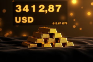 Gold über 3.400 Dollar | © 2025 Flux JS
